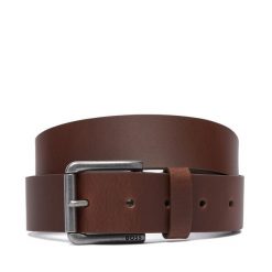 Pasek Męski BOSS. Brązowe portfele męskie Boss, bez wzorów. Za 229.99 zł.