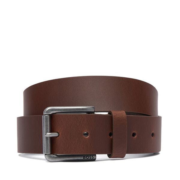 Pasek BOSS. Brązowe paski damskie Boss, bez wzorów. Za 229.99 zł.