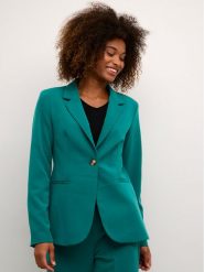 Kaffe Marynarka Sakura 10506684 Zielony Slim Fit. Zielone żakiety damskie Kaffe, bez wzorów, z syntetyku. Za 449.99 zł.