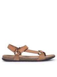 Lasocki Sandały LORENZO-17 MI25 Brązowy. Brązowe sandały męskie Lasocki, ze skóry, bez zapięcia. Za 129.99 zł.