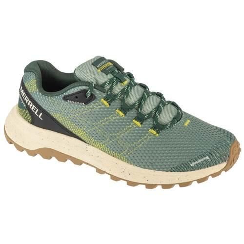 Buty do biegania męskie Merrell Fly Strike. Zielone buty sportowe męskie Merrell, z gumy, bez zapięcia, do biegania. Za 406.00 zł.
