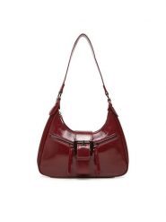DeeZee Torebka C-DZE-S-005-08 Bordowy. Czerwone torebki do ręki damskie DeeZee, bez wzorów, z materiału, bez dodatków. Za 119.99 zł.