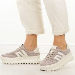 Beżowe skórzane półbuty damskie Vinceza 79608. Brązowe półbuty damskie VINCEZA, na jesień, bez wzorów, z jeansu, eleganckie, bez obcasa, bez zapięcia. Za 249.00 zł.