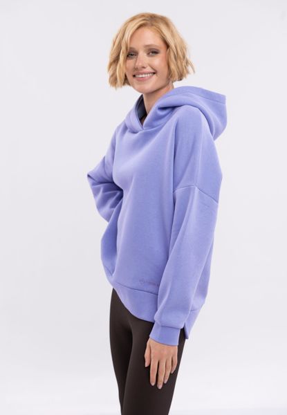 Bluza oversize B-VENA. Fioletowe bluzy damskie Volcano, s, z aplikacjami, z bawełny, z kapturem. Za 159.99 zł.