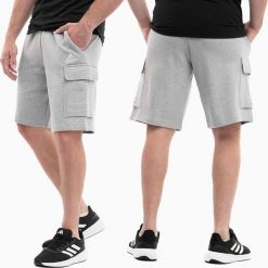 Adidas Spodenki męskie adidas Essentials French Terry Cargo szare HA4340 L. Szare krótkie spodenki sportowe męskie Adidas, l, bez wzorów. Za 142.07 zł.