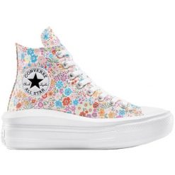 Buty sportowe Converse Chuck Taylor All Star Move Platform Mini Flowers. Obuwie sportowe damskie Converse, bez wzorów. Za 490.00 zł.