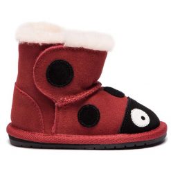 Śniegowce EMU Australia. Czerwone śniegowce dziewczęce Emu Australia, bez zapięcia. Za 259.99 zł.