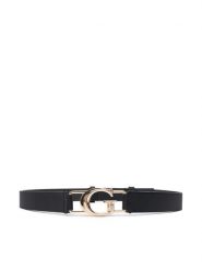 Guess Pasek Damski BW9299 P5420 Czarny. Czarne paski damskie Guess, z aplikacjami, ze skóry. Za 239.99 zł.
