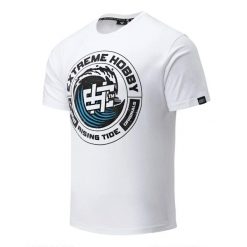 Koszulka EXTREME HOBBY męska bawełniana T-shirt EXTREME HOBBY WAVE. Czarne t-shirty męskie EXTREME HOBBY, m, bez wzorów, z bawełny, klasyczne, bez kołnierzyka. Za 129.00 zł.