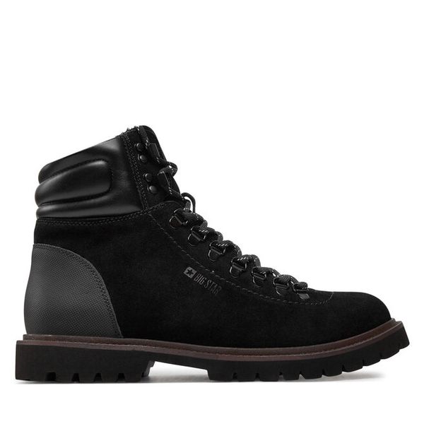 Trapery Big Star Shoes. Czarne śniegowce i trapery męskie BIG STAR SHOES, retro, bez zapięcia. Za 459.99 zł.
