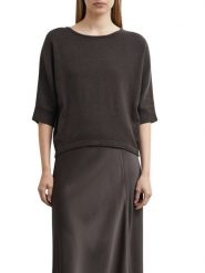 Comma bluzka z dzianiny Kobiety brązowy, S. Brązowe bluzki damskie comma, s, bez wzorów, z dzianiny, bez kołnierzyka, bez ramiączek. Za 299.95 zł.