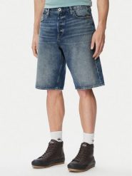 G-Star Raw Szorty jeansowe Deeggie D28474-E352 Niebieski Regular Fit. Niebieskie szorty męskie G-Star Raw, m, bez wzorów, z bawełny, retro. Za 349.99 zł.