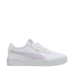 Buty damskie Puma Carina 3.0. Białe obuwie sportowe damskie Puma, bez wzorów, tenisowe. Za 209.00 zł.
