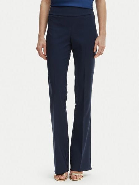 Rinascimento Spodnie materiałowe CFC0127876003 Granatowy Slim Fit. Niebieskie spodnie materiałowe damskie Rinascimento, s, bez wzorów, z materiału. Za 272.99 zł.