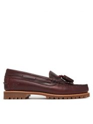 Timberland Loafersy Authentic Kiltie Loafer TB0A2Q21EIW1 Bordowy. Czerwone mokasyny damskie Timberland, ze skóry. Za 859.99 zł.