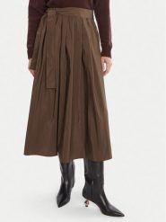 Weekend Max Mara Spódnica trapezowa Zarda 2525106031 Brązowy Regular Fit. Brązowe spódnice damskie Weekend Max Mara, bez wzorów, z syntetyku, trapezowe. Za 999.99 zł.