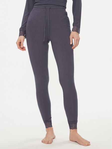 Femilet by Chantelle Spodnie piżamowe Laurel FNAEE0 Granatowy Regular Fit. Niebieskie piżamy damskie Femilet by Chantelle, bez wzorów, z wiskozy, bez ramiączek. Za 129.99 zł.