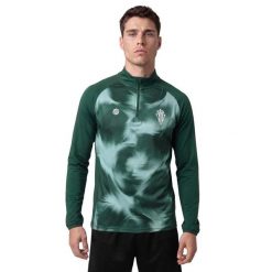 Męska bluza piłkarska ze stójką Siroko RSG Prematch Halfzip Coach M. Czerwone bluzy męskie SIROKO, m, bez wzorów, z materiału, bez kaptura. Za 279.00 zł.