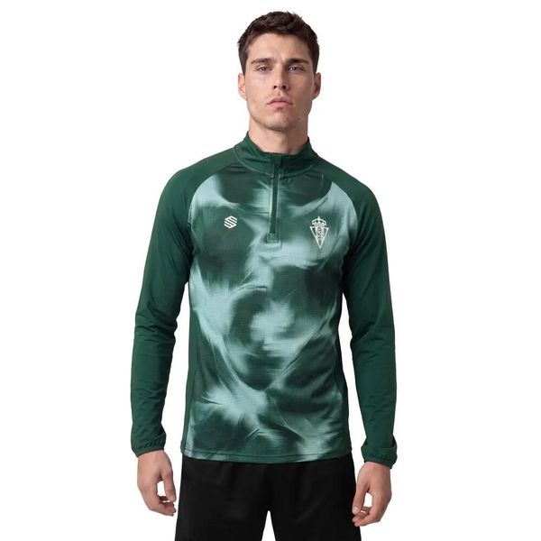 Męska bluza piłkarska ze stójką Siroko RSG Prematch Halfzip Coach M. Czerwone bluzy męskie SIROKO, m, bez wzorów, z materiału, bez kaptura. Za 282.00 zł.
