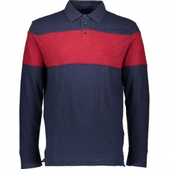 Koszulka polo w kolorze granatowo-czerwonym. Czerwone koszulki polo męskie Tom Tailor Adults, z haftami, z bawełny. W wyprzedaży za 99.95 zł.