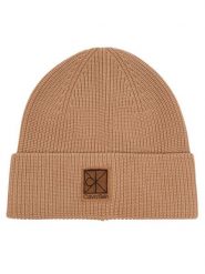Calvin Klein Czapka LV04F8109G Beżowy. Brązowe czapki i kapelusze damskie Calvin Klein, na zimę, bez wzorów, z wiskozy. Za 169.99 zł.