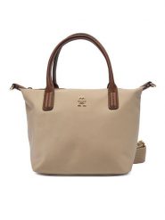 Tommy Hilfiger Torebka Popette Mini Tote AW0AW17709 Brązowy. Brązowe torebki do ręki damskie Tommy Hilfiger, bez wzorów, z materiału, bez dodatków. Za 309.99 zł.