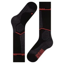 Podkolanówki damskie Falke SK Energizing Wool. Czarne skarpety damskie Falke, bez wzorów, z elastanu. Za 261.00 zł.