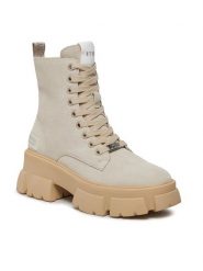 Steve Madden Trapery Tanker Bootie SM11001261 SM11001261-846 Beżowy. Brązowe kozaki damskie Steve Madden, ze skóry. Za 569.99 zł.