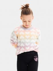 Desigual Sweter 23WGJF06 Kolorowy Regular Fit. Swetry dla dziewczynek Desigual, bez wzorów, z bawełny, bez kołnierzyka, bez ramiączek, bez kaptura. Za 509.99 zł.