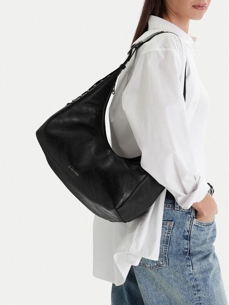 G-Star Raw Torebka EO-LDA8296 Czarny. Czarne torebki do ręki damskie G-Star Raw, bez wzorów, z materiału, retro, bez dodatków. Za 141.99 zł.
