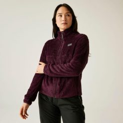 Polar damski Gnarly Dare 2b. Fioletowe bluzy sportowe damskie Dare 2b, bez wzorów, z polaru, bez kaptura, narciarskie. W wyprzedaży za 189.99 zł.