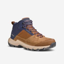 Buty turystyczne męskie Quechua MH500 mid wodoodporne. Brązowe trekkingi męskie QUECHUA, outdoorowe. Za 329.99 zł.