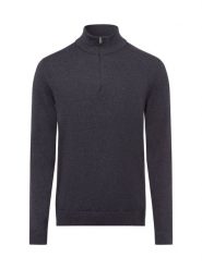 Selected sweter z dzianiny - SLHBerg Mężczyźni Bawełna szary, S. Szare swetry przez głowę męskie Selected, m, bez wzorów, z bawełny, bez kołnierzyka. Za 299.95 zł.