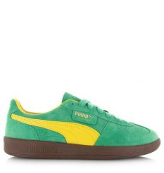 Tenisówki Puma Model Palermo Kolor Zielony. Zielone trampki męskie Puma, bez wzorów, z gumy, bez zapięcia. Za 201.60 zł.