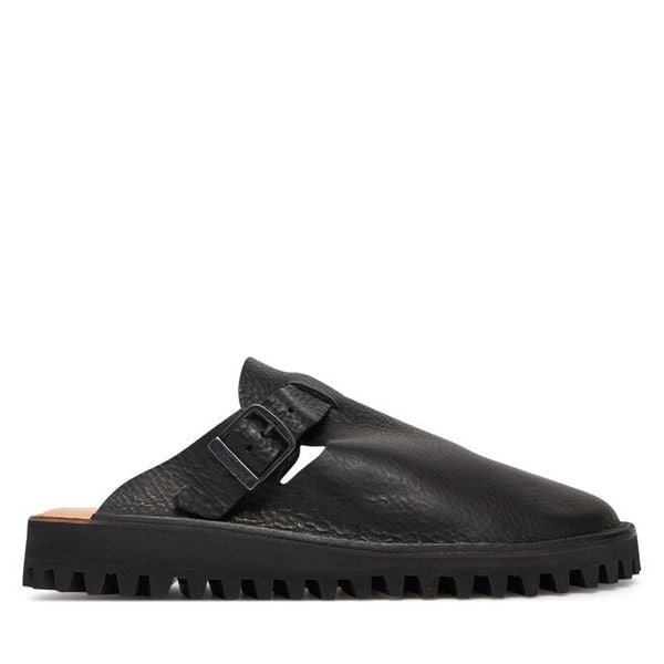 Klapki Fracap. Czarne klapki damskie Fracap, bez wzorów, bez obcasa. Za 419.99 zł.