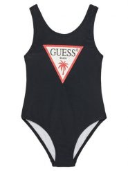 Guess Strój kąpielowy J5GZ48 KCA60 Czarny. Czarne stroje kąpielowe dla dziewczynek Guess, z aplikacjami, z syntetyku. Za 109.99 zł.
