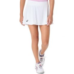 Dziewczęce spódnico-spodenki Asics. Białe spodenki dla dziewczynek Asics, bez wzorów, z materiału, eleganckie. Za 182.95 zł.