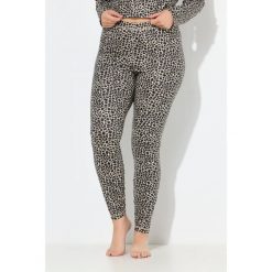 Damskie Funkcyjne legginsy narciarskie wzór panterka wąskie nogawki z recyklingu. Czarne legginsy damskie Ulla Popken, plus size, bez wzorów, z elastanu. W wyprzedaży za 179.99 zł.