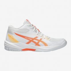 Second Life - Buty do siatkówki ASICS Gel-Task Mid MT4 - Stan Doskonały. Białe obuwie sportowe damskie Asics, bez wzorów, z meshu, do siatkówki. Za 289.99 zł.