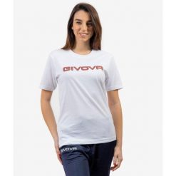Bawełniana koszulka Givova Spot White 2xl. Czarne koszulki sportowe damskie Givova, xl, bez wzorów, z bawełny, bez kołnierzyka, bez ramiączek, do jazdy konnej. Za 131.99 zł.