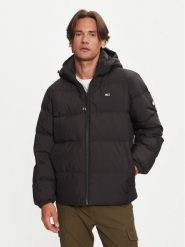 Tommy Jeans Kurtka puchowa Essential DM0DM19786 Czarny Regular Fit. Czarne kurtki męskie Tommy Jeans, l, bez wzorów, z jeansu, bez kaptura. Za 899.99 zł.