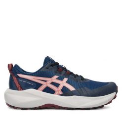 Buty do biegania Asics. Niebieskie obuwie sportowe damskie Asics, bez wzorów, do biegania. Za 359.99 zł.