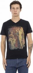 Trussardi Action T-shirty marki Trussardi Action model 2AT145 kolor Czarny. Odzież Męskie. Sezon: 3XL. Czarna t-shirty męskie Trussardi Action, m, bez wzorów, bez kołnierzyka. Za 117.99 zł.