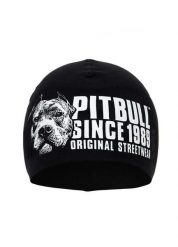Czapka męska Pitbull Hilltop II. Czarne czapki i kapelusze męskie PITBULL, bez wzorów, z bawełny, sportowe. Za 52.99 zł.