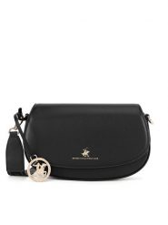 Beverly Hills Polo Club Torebka BHPC-S-001-07 Czarny. Czarne listonoszki damskie Beverly Hills Polo Club, bez wzorów, z tworzywa sztucznego, bez dodatków. Za 179.99 zł.