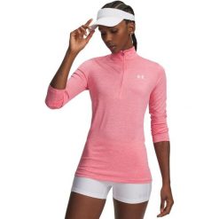 Damska koszulka UA Tech™ Twist ½ Zip 1384225-672 L. Białe koszulki sportowe damskie Under Armour, l, bez wzorów, z materiału, bez kołnierzyka, bez ramiączek, do biegania. Za 225.00 zł.