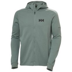 Bluza z kapturem i zamkiem błyskawicznym Helly Hansen HP Tech. Zielone bluzy męskie Helly Hansen, m, bez wzorów, z kapturem. Za 519.55 zł.