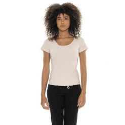 Koszulka na co dzień na siłownię. Brązowe koszulki sportowe damskie LEONE 1947 APPAREL, bez wzorów, z bawełny, bez kołnierzyka, bez ramiączek, na fitness i siłownię. W wyprzedaży za 109.46 zł.