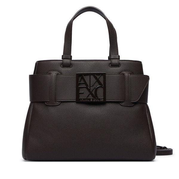 Torebka Armani Exchange. Brązowe torebki do ręki damskie Armani Exchange, bez wzorów, klasyczne, bez dodatków. Za 729.99 zł.