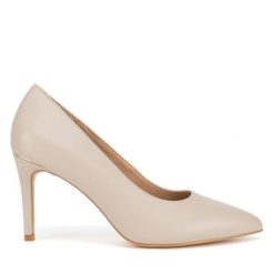 Szpilki Lasocki. Brązowe szpilki damskie Lasocki, bez wzorów, bez obcasa, bez zapięcia. Za 249.99 zł.